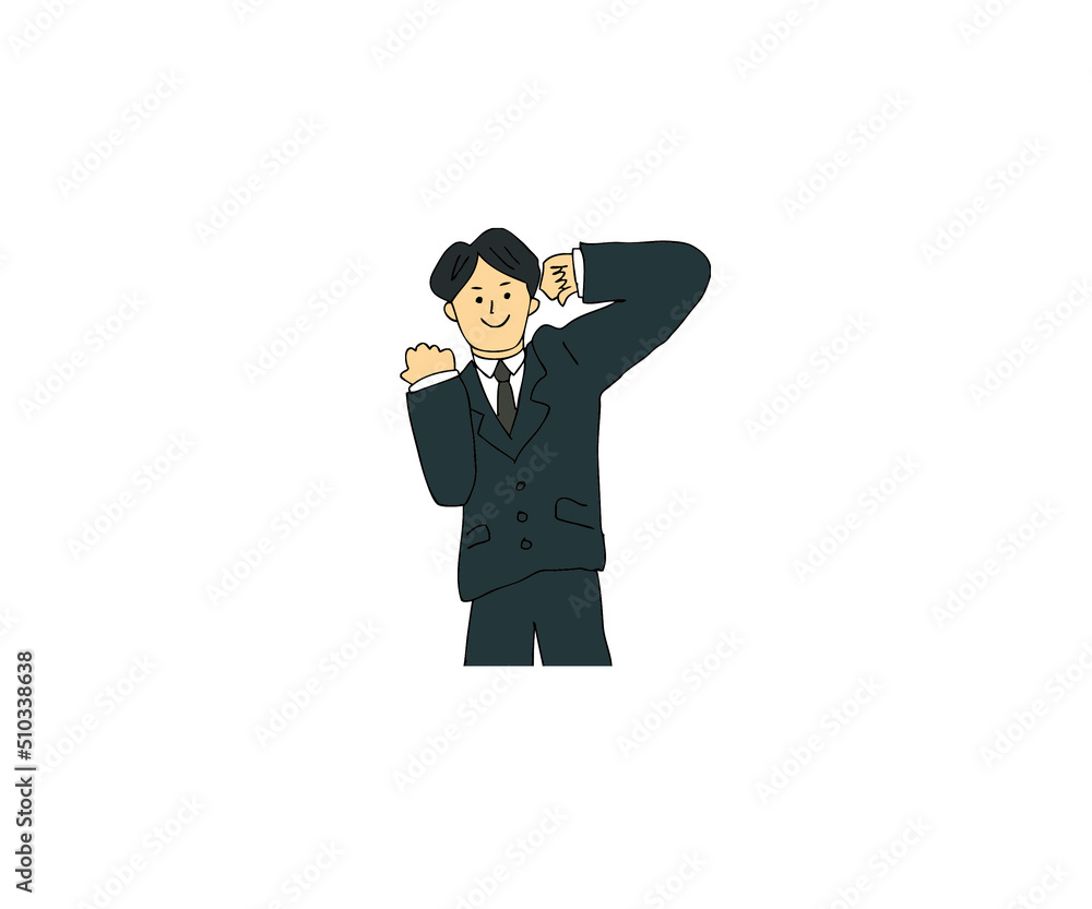 とても明るくてやる気ある男性 とても明るくてやる気ある男性