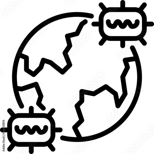 outbreak outline icon