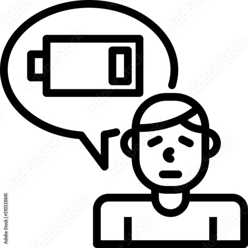 fatigue outline icon