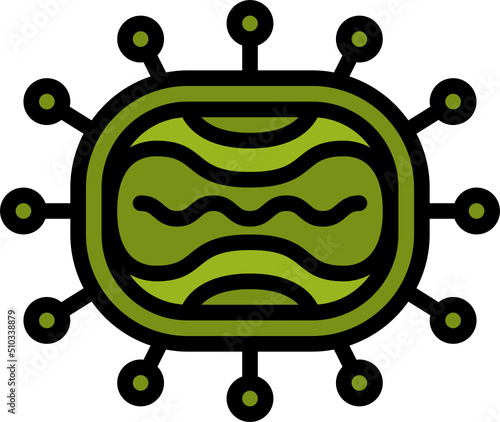 poxviridae color outline icon