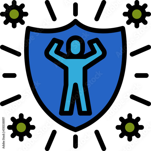 immune color outline icon