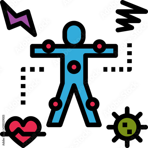 symptoms color outline icon