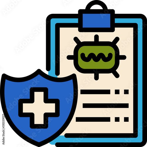 insurance color outline icon