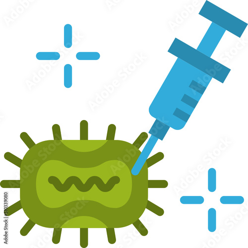 monkeypox vaccine flat icon