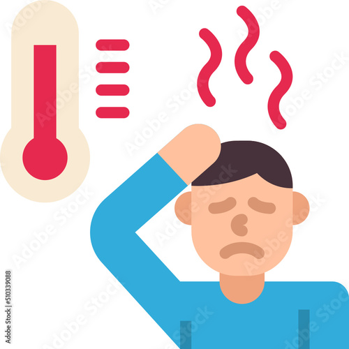 fever flat icon