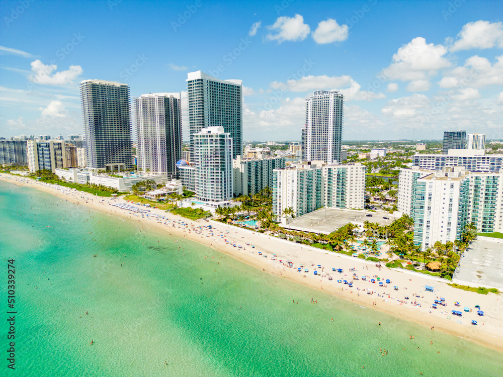 Aerial drone photo Hallandale Beach circa 2022 Aerial drone photo Hallandale Beach circa 2022