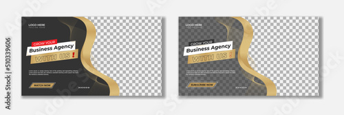 Modern And Luxury YouTube video thumbnail for workshop promotion Corporate thumbnail template Design