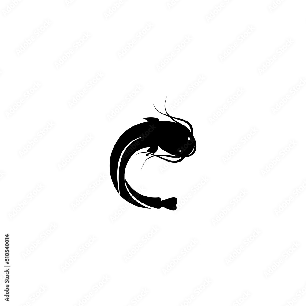 Catfish logo template vector icon illustration Catfish logo template vector icon illustration