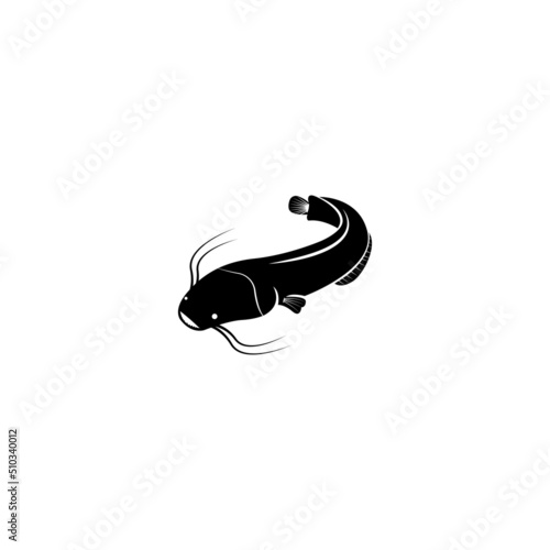 Catfish logo template vector icon illustration