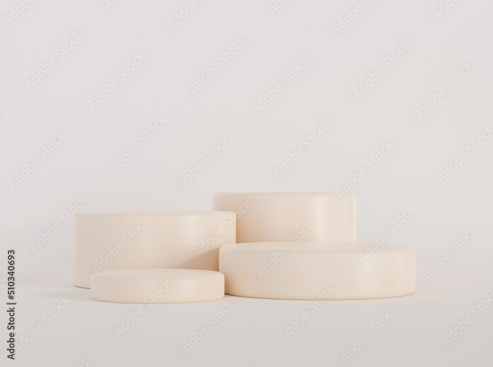 Abstract minimalistic scene with geometric shapes. Podium for product presentation. 3d rendering. Abstract minimalistic scene with geometric shapes. Podium for product presentation. 3d rendering.