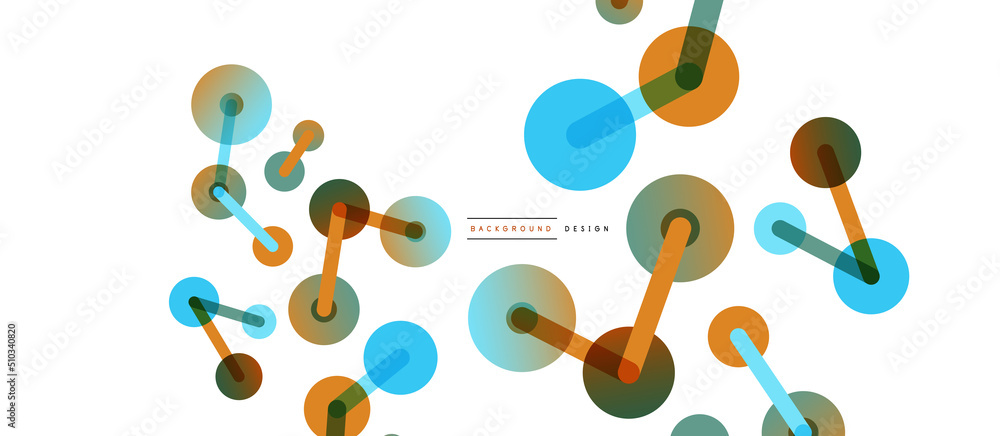 Line points connections geometric abstract background. Circles connected by lines. Trendy techno business template for wallpaper, banner, background or landing Line points connections geometric abstract background. Circles connected by lines. Trendy techno business template for wallpaper, banner, background or landing