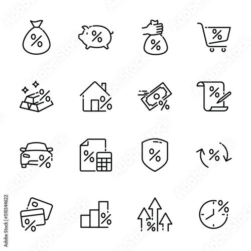 investment icons set ,vector eps10