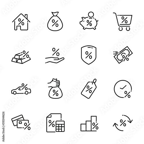 set of icons