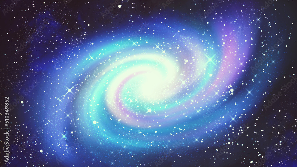 幻想的で美しい星雲のイラスト 宇宙 渦巻星雲 きらきら星空背景装飾 幻想的で美しい星雲のイラスト 宇宙 渦巻星雲 きらきら星空背景装飾