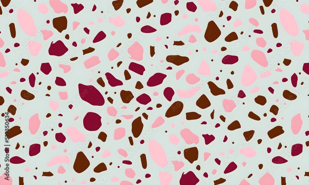 Obraz premium Terrazzo seamless pattern. Texture of natural stone, quarts, granite , cement, in classic Italian style.