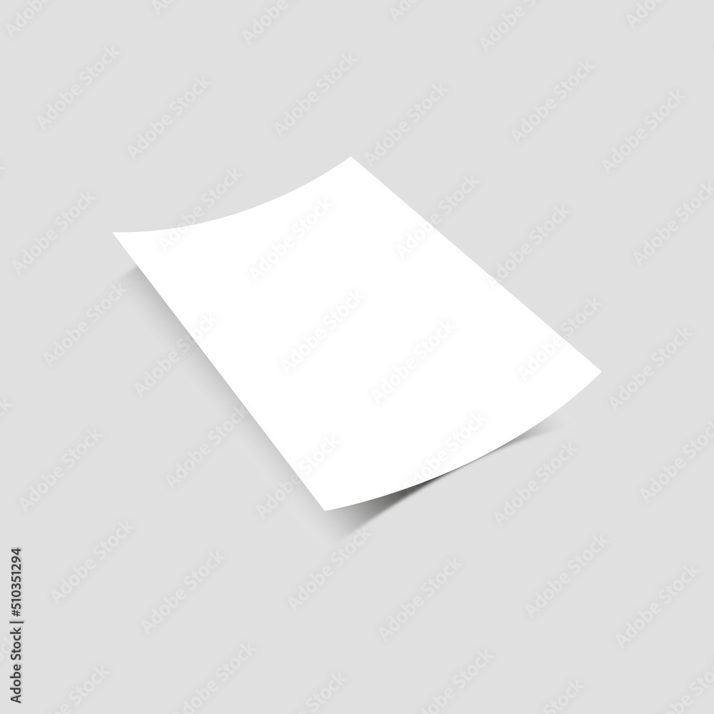 A4 Paper Mockup Template Curve Style. A4 Paper Mockup Template Curve Style.