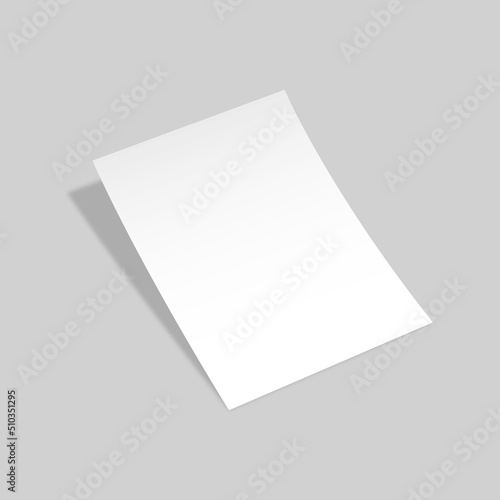 A4 Paper Size Flyer Leaflet Mockup. Realistic A4 Mockup for Flyer, Leaflet, Letterhed, CV