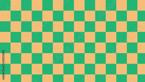 aesthetic green and yellow checkerboard, checkered, gingham, plaid, tartan pattern background illustration, perfect for wallpaper, backdrop, postcard, background for your design