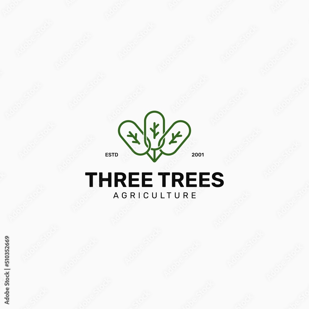 Nature tree vector illustration logo design Nature tree vector illustration logo design