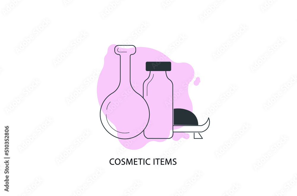 cosmetic cream items icon vector illustration cosmetic cream items icon vector illustration