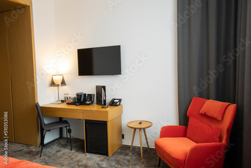 Hotel apartment interior with furniture © rilueda