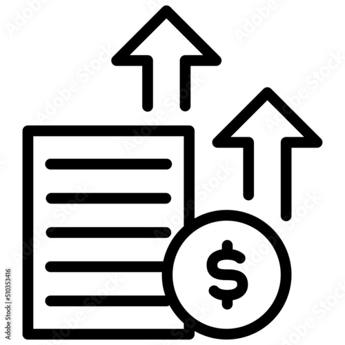 Wallpaper Mural expense line icon Torontodigital.ca