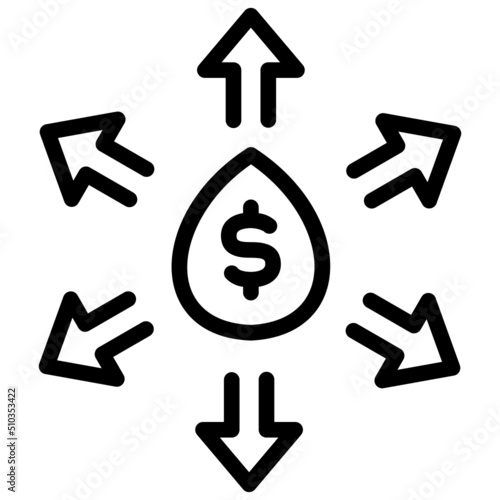liquidity line icon