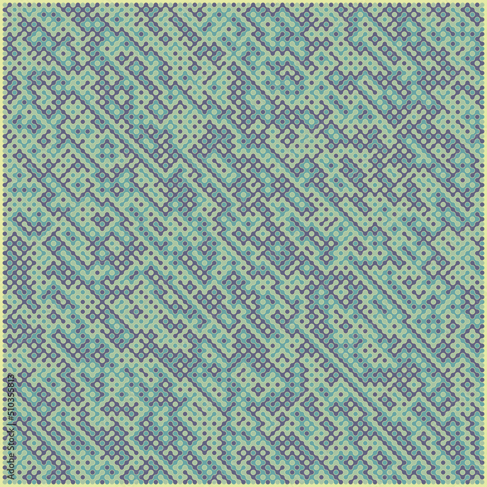 Multicolor truchet tiling connections illustration Multicolor truchet tiling connections illustration