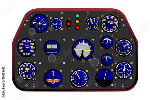 WW2 Fighter Plane Control Panel