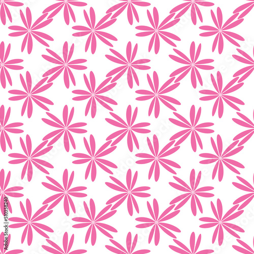 Vector white background white pink cherry tree flowers and cherry blossom sakura flowers. Seamless pattern background