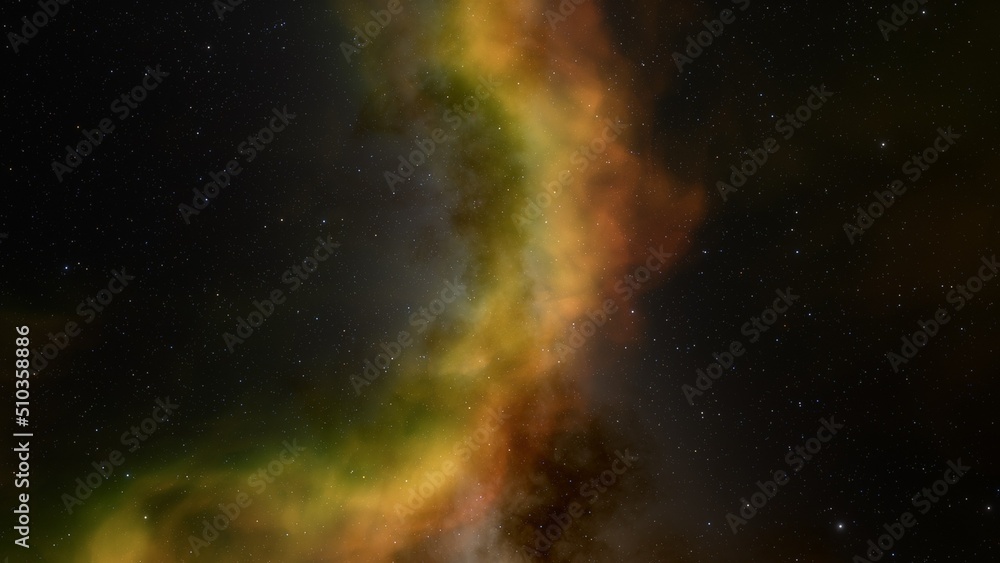 Fototapeta premium Universe filled with stars, nebula and galaxy