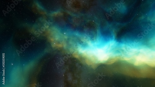 Universe filled with stars  nebula and galaxy 