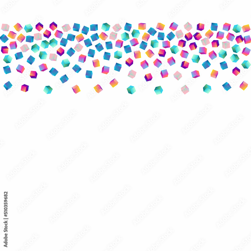 Holographic Polygon Vector White Background. Holographic Polygon Vector White Background.