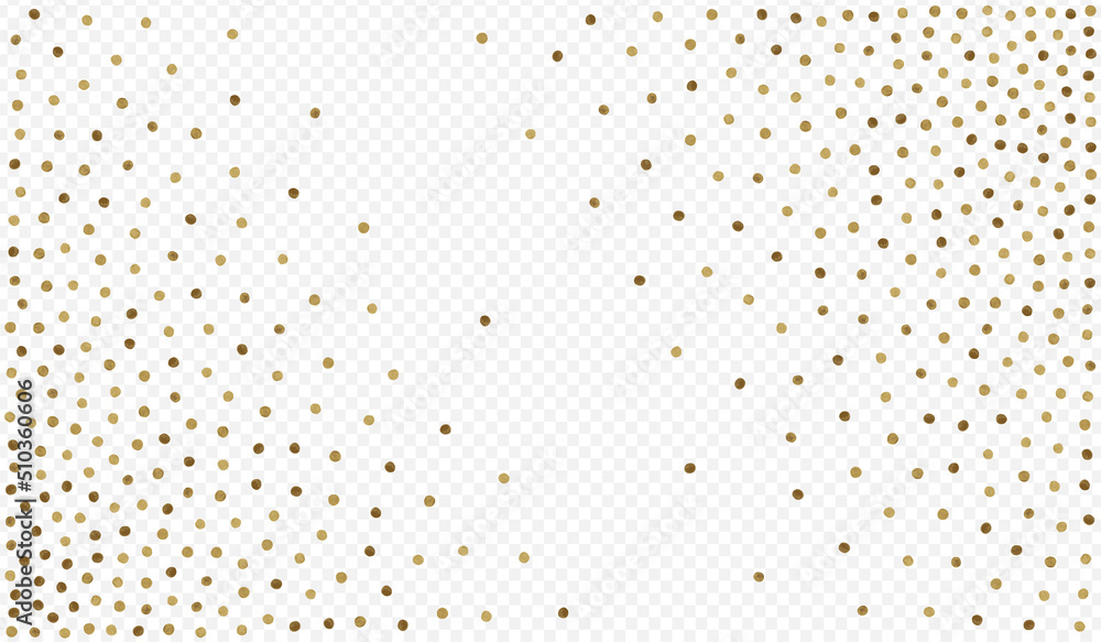 Golden Sparkle Abstract Vector Transparent