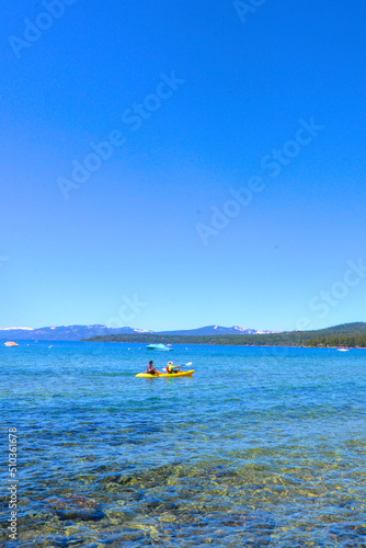 Kayakers in Lake Tahoe