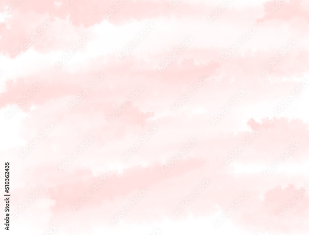 淡いピンクの水彩 背景壁紙 Stock Illustration Adobe Stock