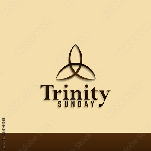 Vector illustration of Trinity Sunday
