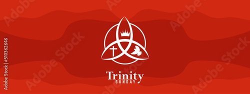Vector illustration of Trinity Sunday