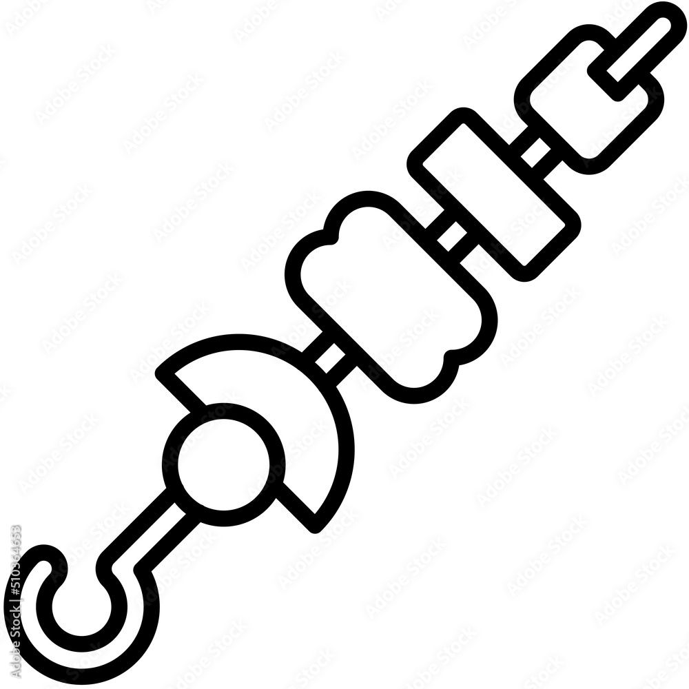 Skewer icon, Fourth of July related vector Skewer icon, Fourth of July related vector