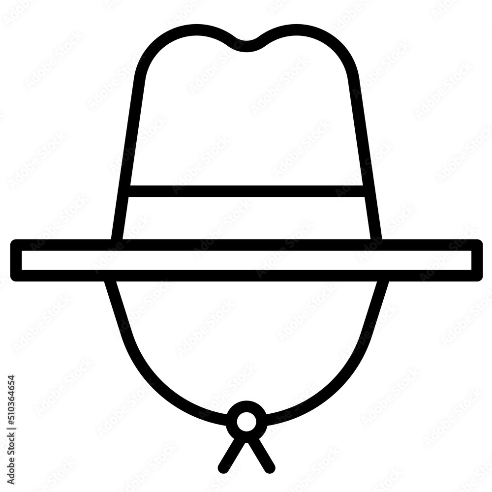 Cowboy hat icon, Fourth of July related vector Cowboy hat icon, Fourth of July related vector