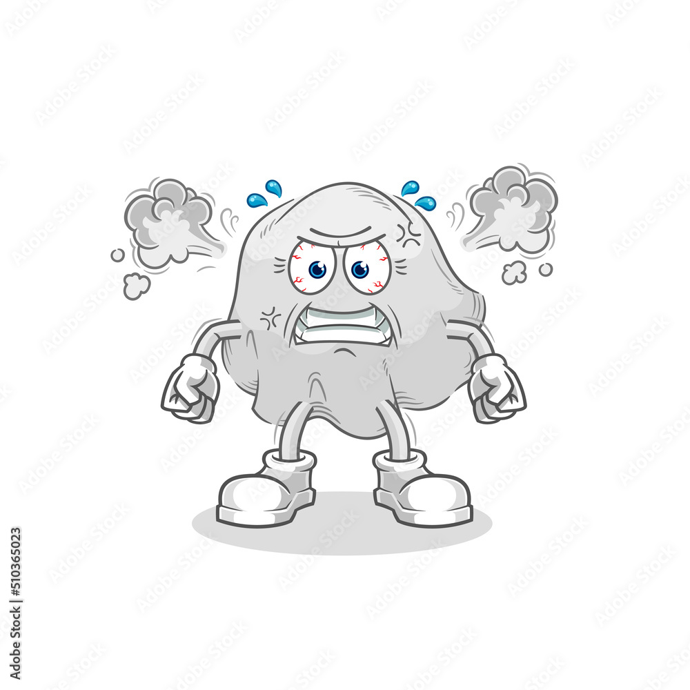 ghost very angry mascot. cartoon vector ghost very angry mascot. cartoon vector