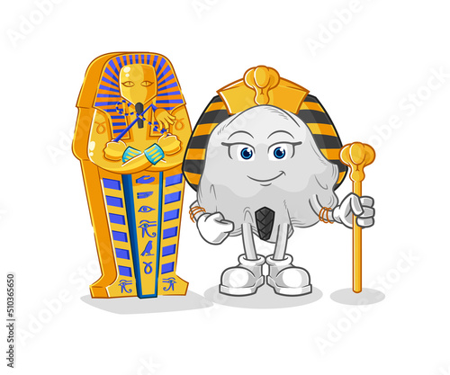 ghost ancient egypt cartoon. cartoon mascot vector