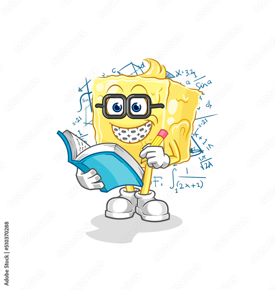 butter geek cartoon. cartoon mascot vector butter geek cartoon. cartoon mascot vector