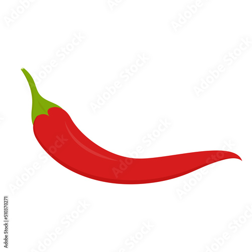 Chilli vector. Pepper logo design. Chilli doodle symbol.