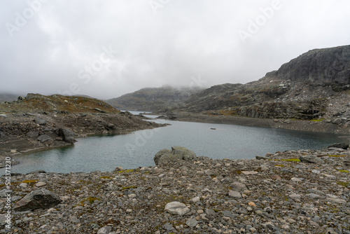 Nupstjorn, a lake at 1300m in Telemarken (Norway) on Hardangervidda. photo