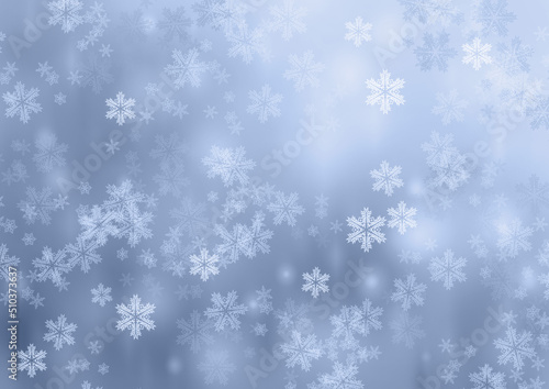 Christmas soft background with snowflakes
