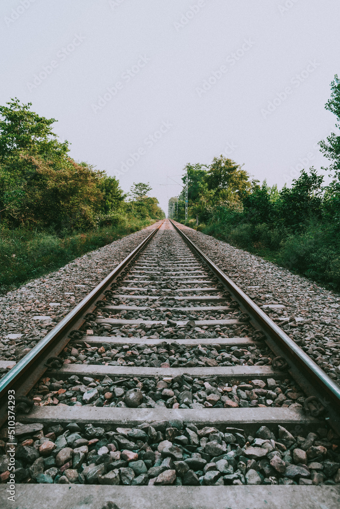 Fototapeta premium railway in the countryside