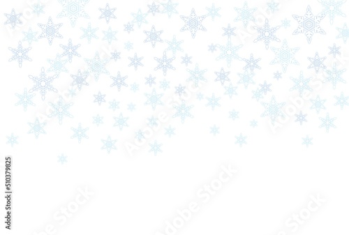光る雪の結晶の背景イラスト 壁紙