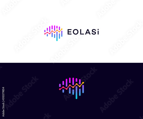 Brain growth Logo Design vector Template