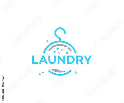 Laundry Logo Design vector Template